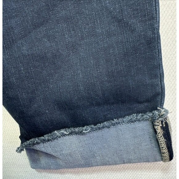 Lee Riders Indigo Deep Dyed Womens Mid-Rise Slim Fit Jeans 14M Blue Stretch Dark - Picture 13 of 13